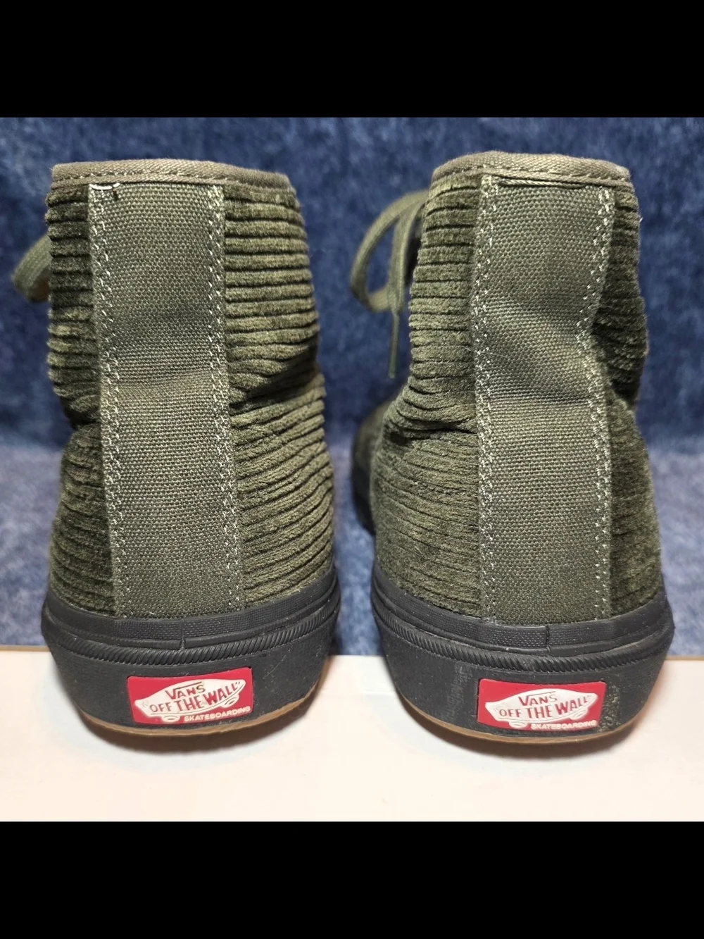 Vans Skate Gilbert Crockett High Deconstructed shoes (Corduroy Olive / Black)